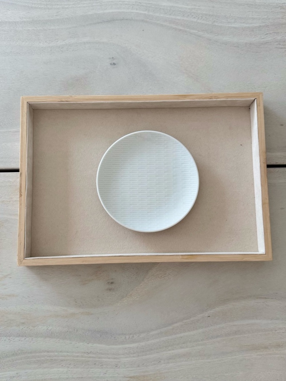 Bauscher Germany White Textured Dash Porcelain Bread & Butter Plate 6"